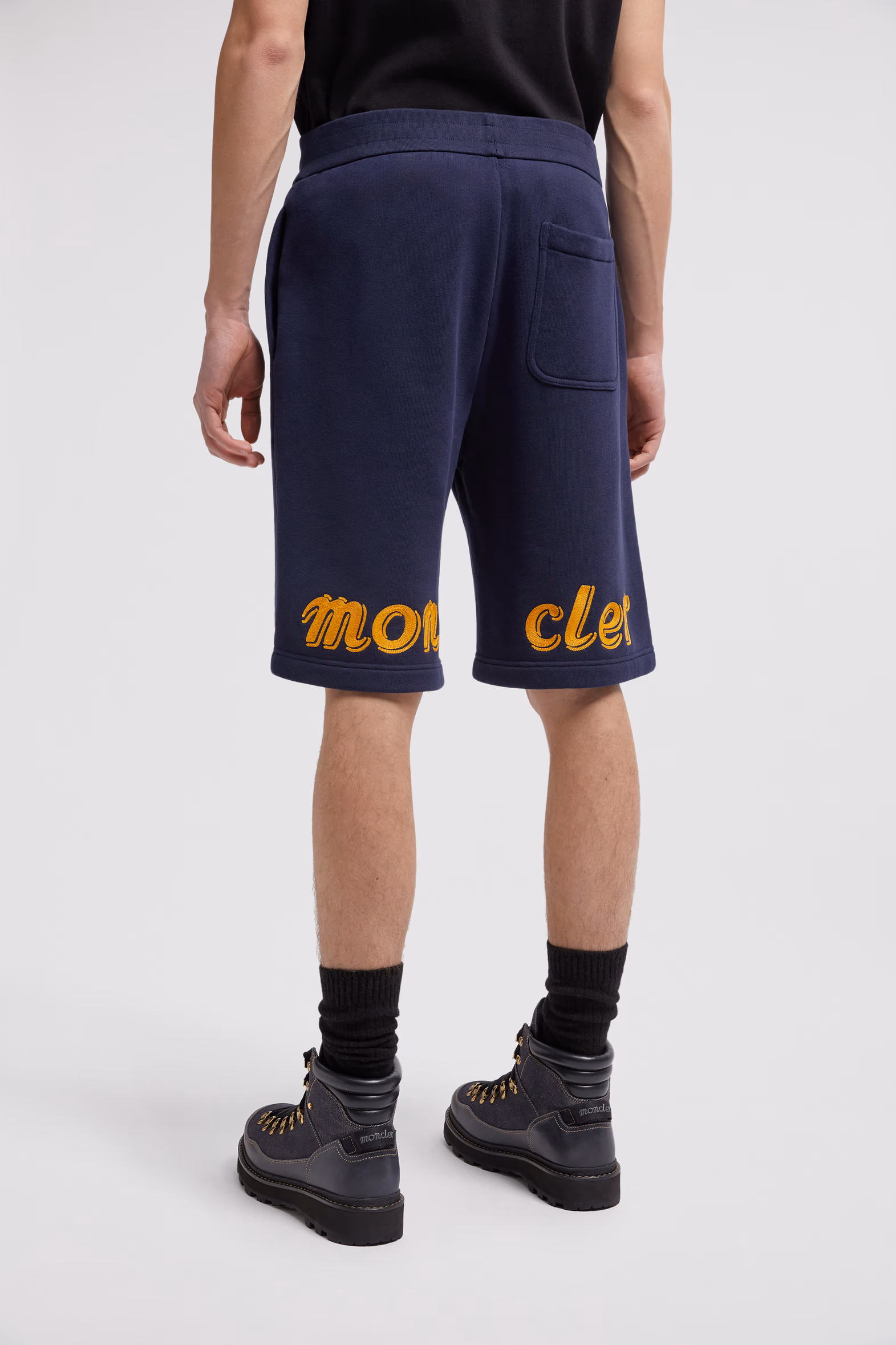 Moncler x Mercedes-Benz by NIGO Cotton Shorts Men Navy Blue Moncler 3